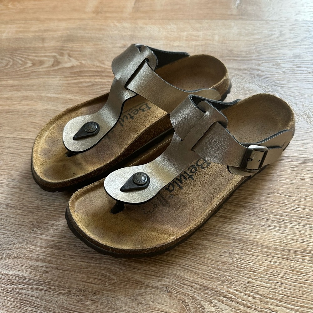 Birkenstock Brown Cork Sandals with Contoured Support